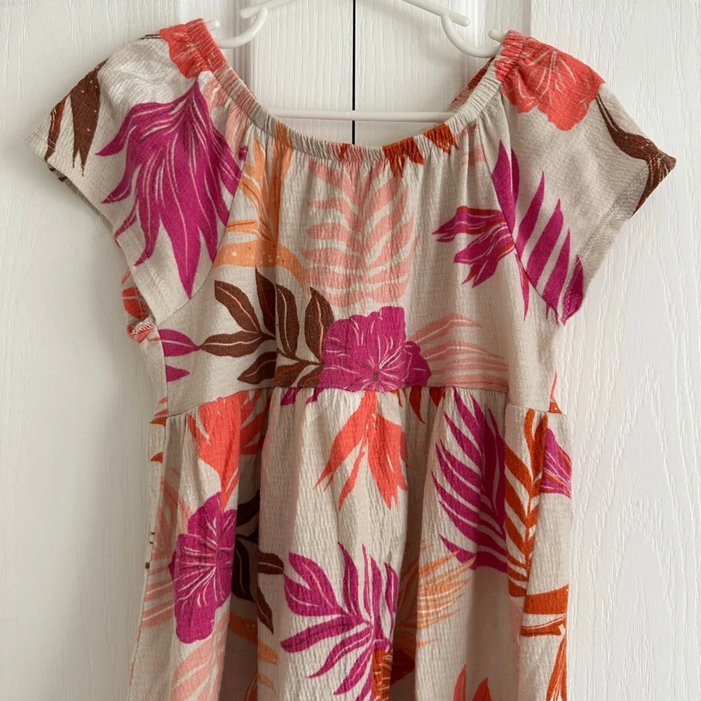 Carter’s Island Tie Back Tiered Dress